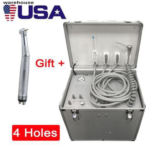 Dental Mobile Case Delivery Unit Air Compressor Suction 3 Way-Springe 4H//