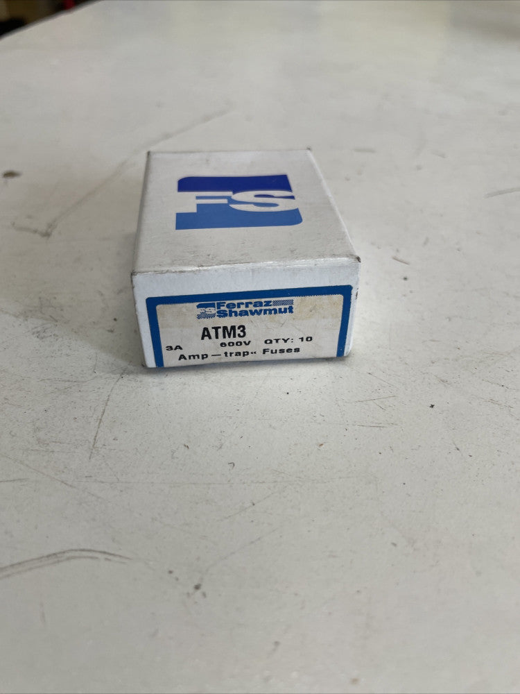 BOX WITH 4 FERRAZ ATM 1/10 / ATM 1/10 FUSE 600 VOLT 1/10 AMP