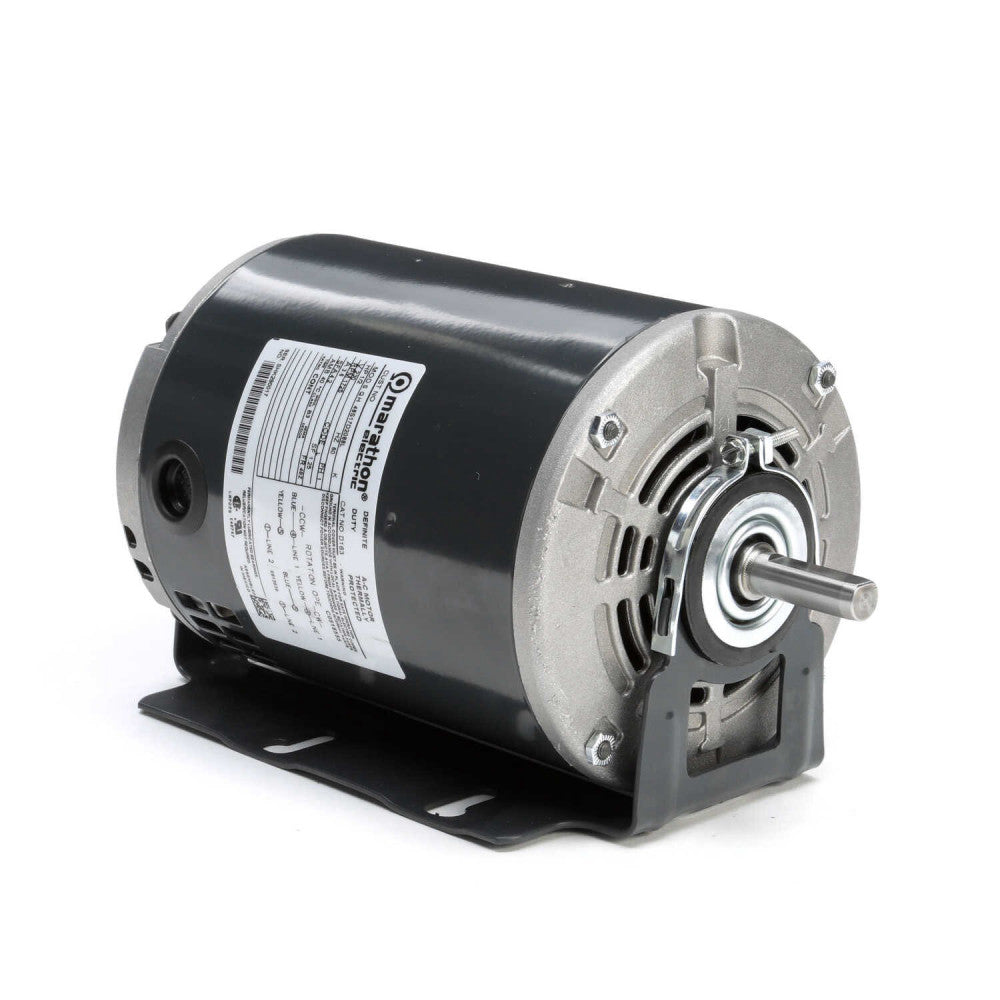 Marathon D163 Electric Motor 1/2 HP 1725 Rpm 1PH 230 Volt 48Z Frame 048S17D2088