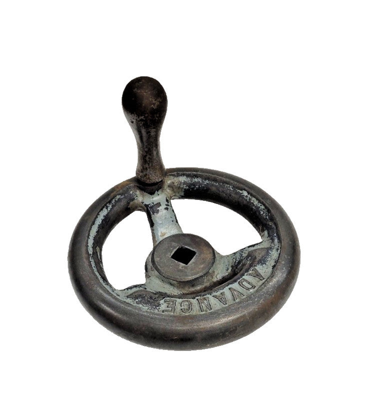 ADVANCE HAND WHEEL W/HANDLE DIAMETER: 5-3/4" SQUARE HOLE 1/2"