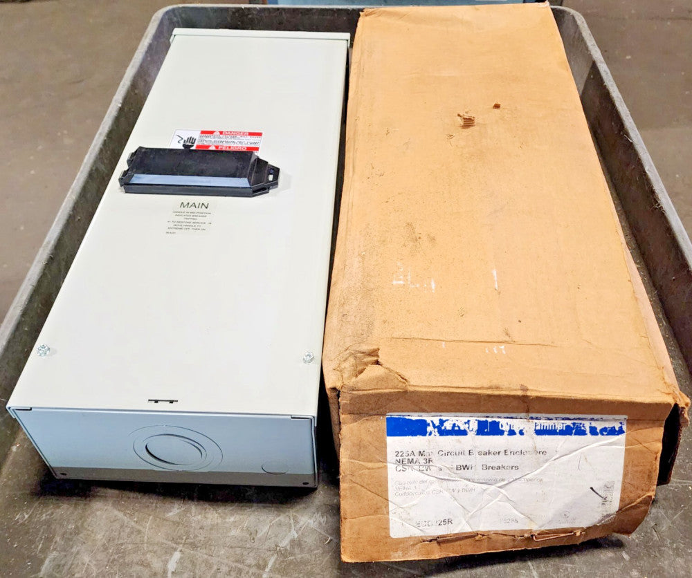 NEW CUTLER HAMMER 225 AMP CIRCUIT BREAKER ENCLOSURE 240 VAC ECB225R