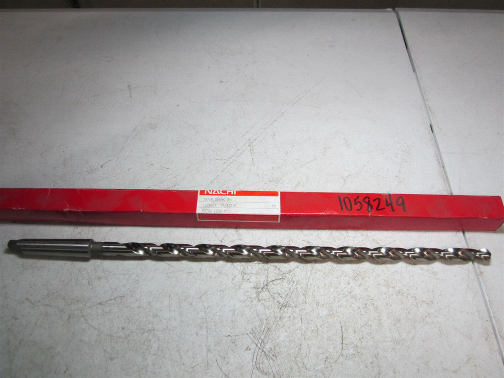 Nachi (1058249) 17/32" Size, 2MT 118° High Speed Steel Taper Shank Drill