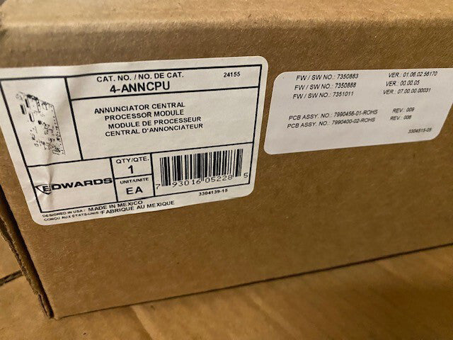 Edwards EST 4-ANNCPU Annunciator Central Processing Module