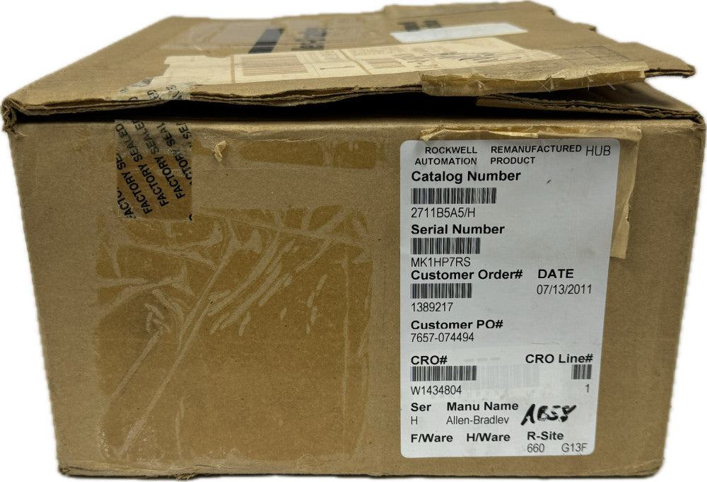 ALLEN BRADLEY 2711-B5A5 PANELVIEW 550 SER. H FRN: 4.46 REFURBISHED SURPLUS
