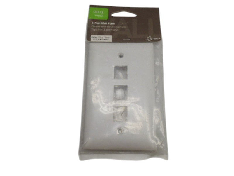 LEGRAND/ON-Q F3403-WH-V1 3-PORT WALL PLATE WHITE NSMP