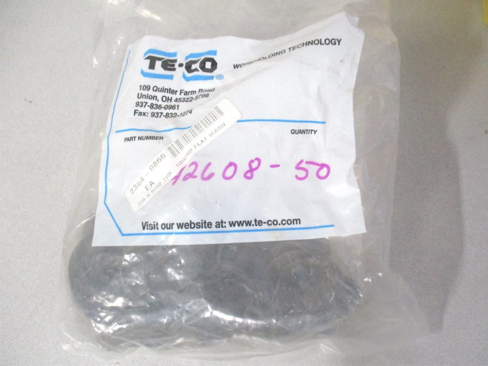 Te-Co (42608) 7/8 x 29/32" x 1-3/4" 1010 Steel Standard Flat Washer - Pack of 50
