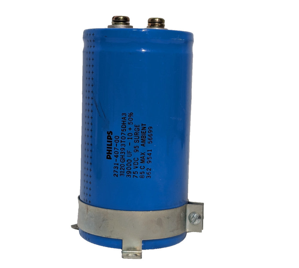 Philips 2731-407-00 Capacitor, 75VDC, 39,000uF, 3120GH393T075DHA3