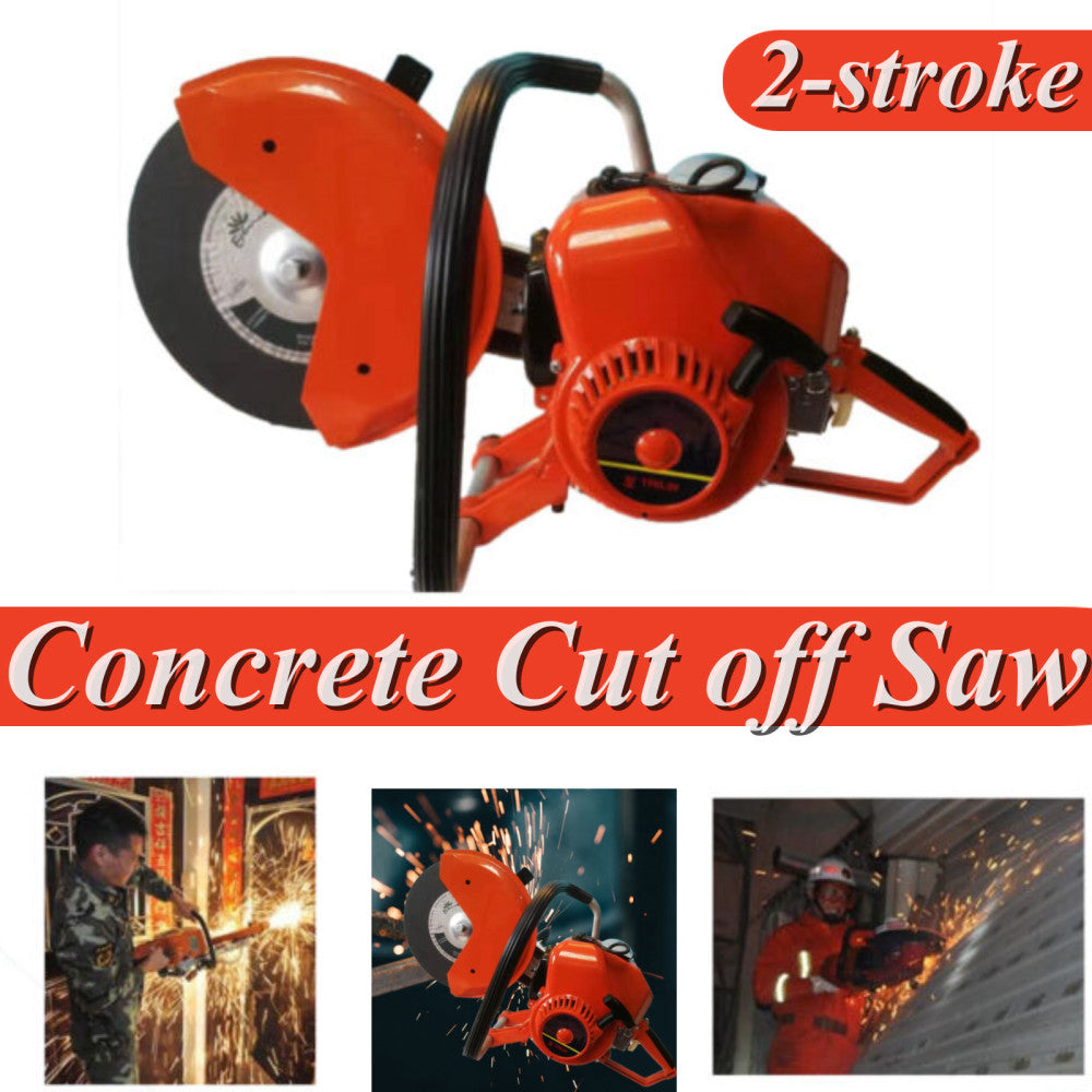 2-stroke Cutting Saw Gasoline Concrete Cutting Machine Fire Toothless Saw 6.8HP