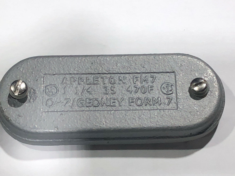 Appleton 470F, Conduit Outlet Body Cover, 1 1/4 Fm 7 Cover , *NEW*. BOX Of 10