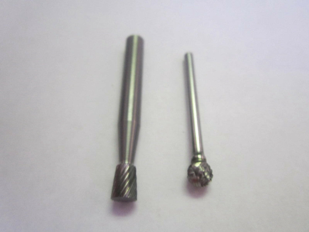 Metal Removal Tools 1/4" Carbide Ball Tapered Cylinder Bur NEW - Lot of 2