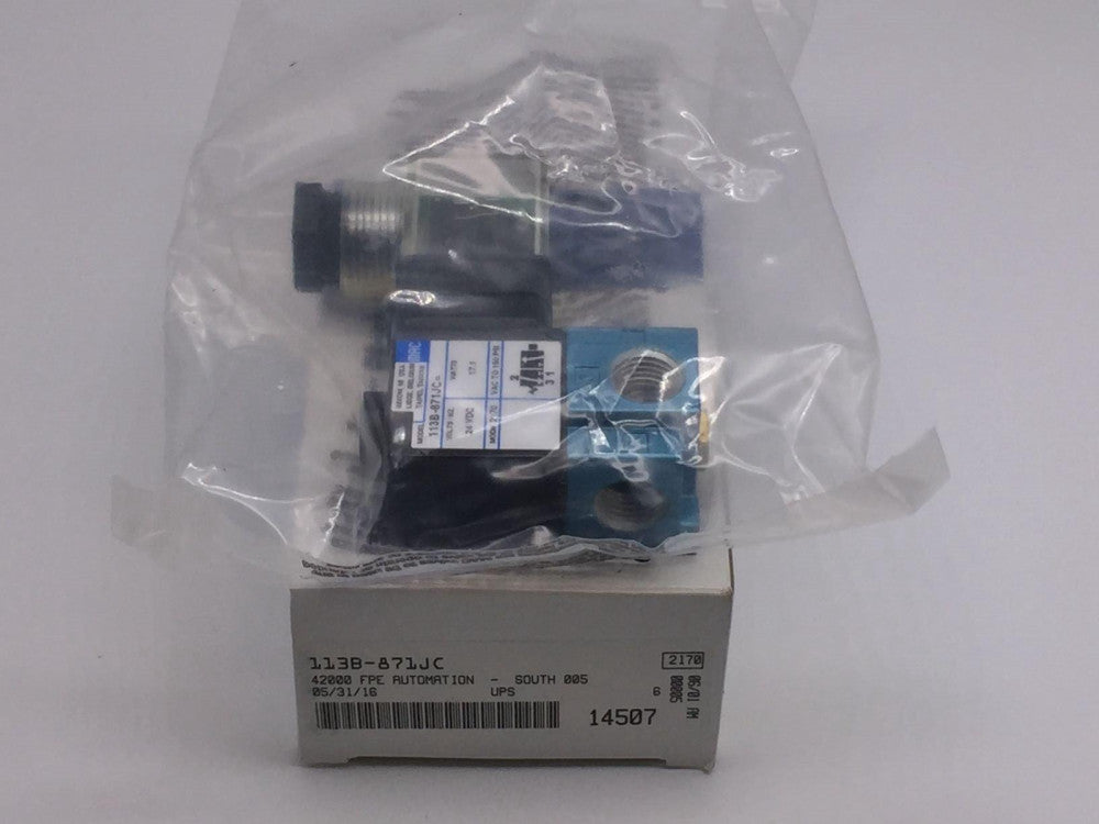NEW Mac Valves 113B-871JC Solenoid Valve 24VDC