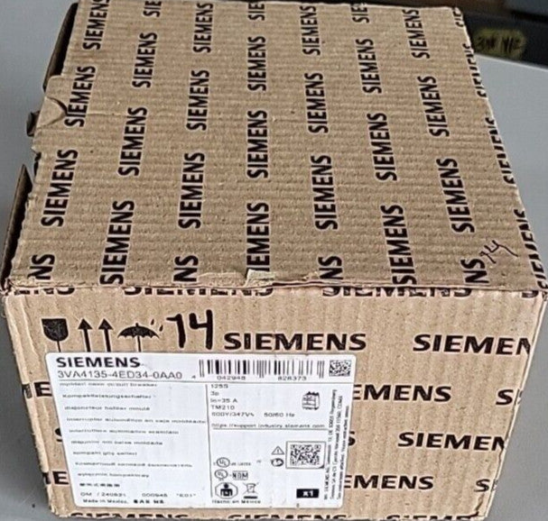 1) SIEMENS 3VA4135-4ED34-0AA0 ,CIRCUIT BREAKER, 3P/35A /480V/25kA