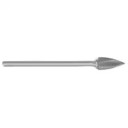 Zoro Select 310-002621 Carbide Bur,Pointed Tree,1/4,1/4 Shank