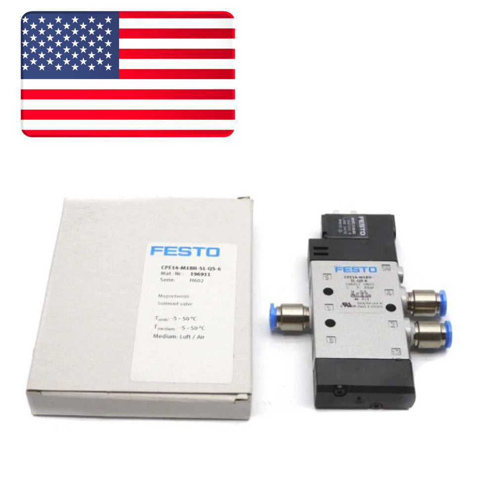 Festo CPE14-M1BH-5L-QS-6 196911 Solenoid High Component Density Valve, Alum - US