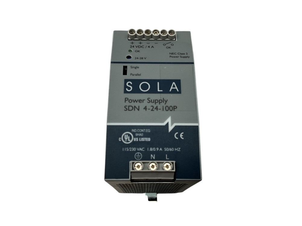 Emerson Sola Automation Power Supply SDN 4-24-100P 115/230 VAC