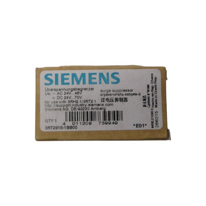 SIEMENS 3RT2916-1BB00 24-48VAC NSMP