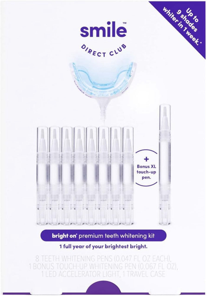 SmileDirectClub Teeth Whitening Kit with LED Light - 9 Pack Gel Pens -...