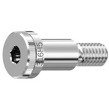 Zoro Select Str61651c09 Shoulder Screw, 1/4"-20 Thr Sz, 7/16 In Thr Lg, 9/16 In