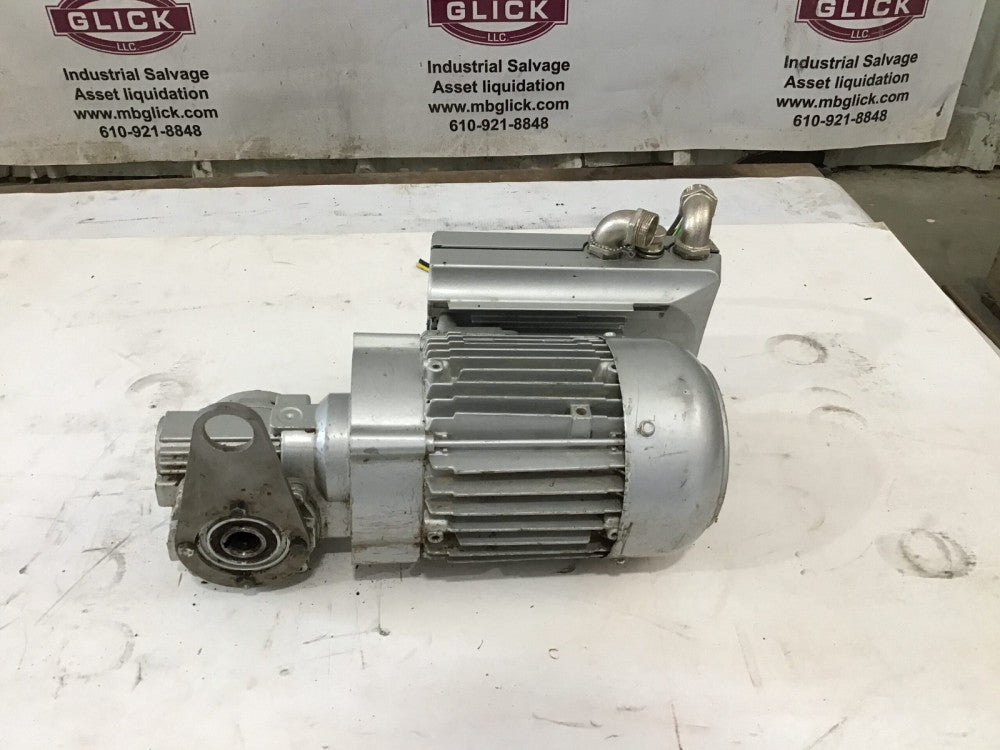 Bauer Eta-K311 1.1kW Frequency Inverter Geared Motor 1680-125RPM 480V 3PH