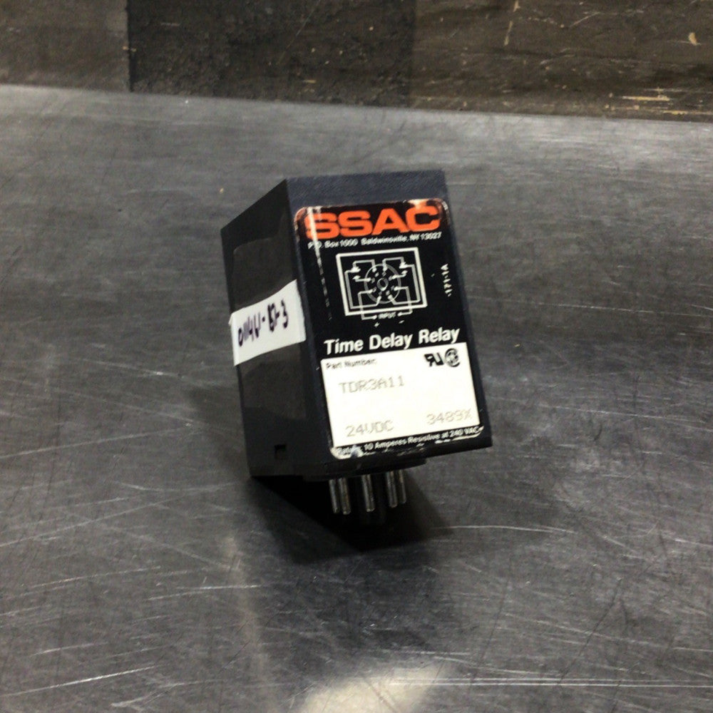 ENTRELEC SSAC TDR3A11 TIME DELAY RELAY 24VDC 3489X 8-PINS NNB