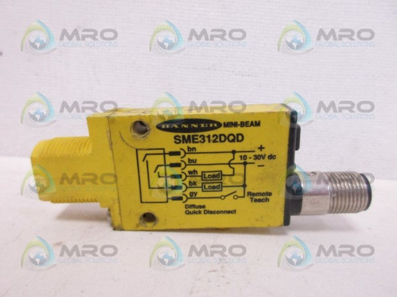 BANNER ENGINEERING SME312DQD PHOTOELECTRIC SENSOR UNMP