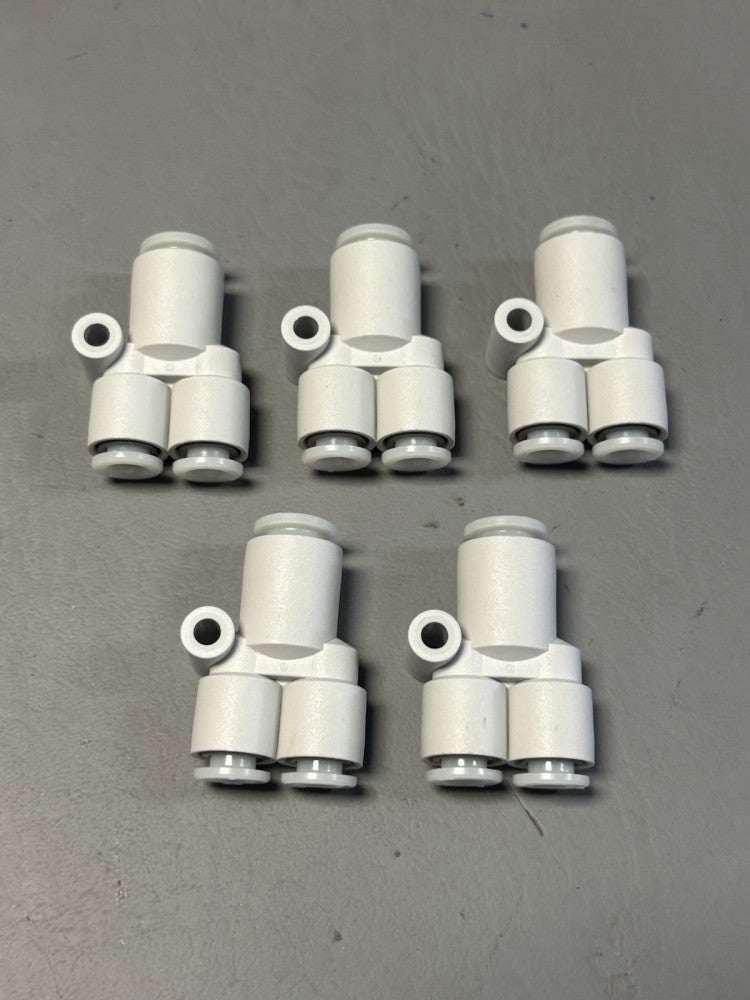 5- SMC KGU06-08 WYE REDUCER FITTING 8MM TO 6MM TUBE OD