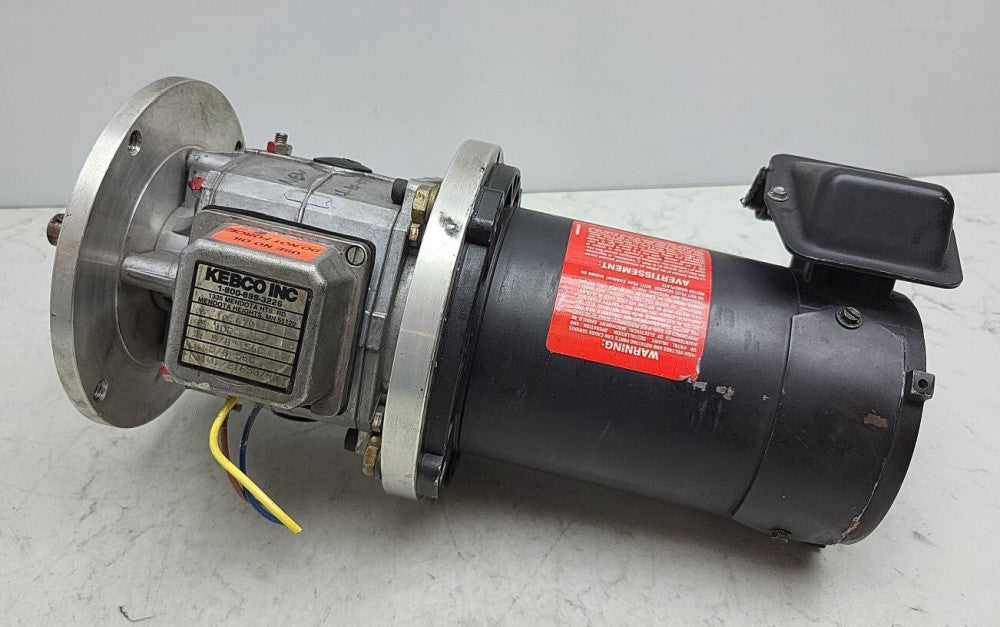 Fincor 5002690 DC Motor 1/4Hp 1725 Rpm 90 Vdc 2.85A Kebco 07.10.670 Brake Clutch