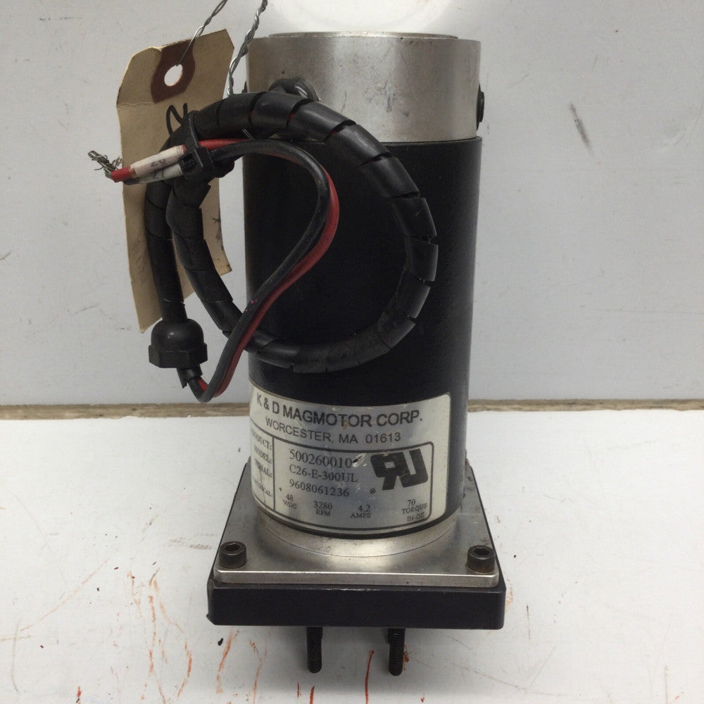 K & D MAGAMOTOR C26-E-300UL / 500260010, 48VDC 3280RPM 4.2A 70 Torque