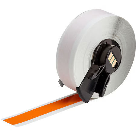 Brady M6c-500-595-Or Label,Vinyl,Color Orange,1/2" W