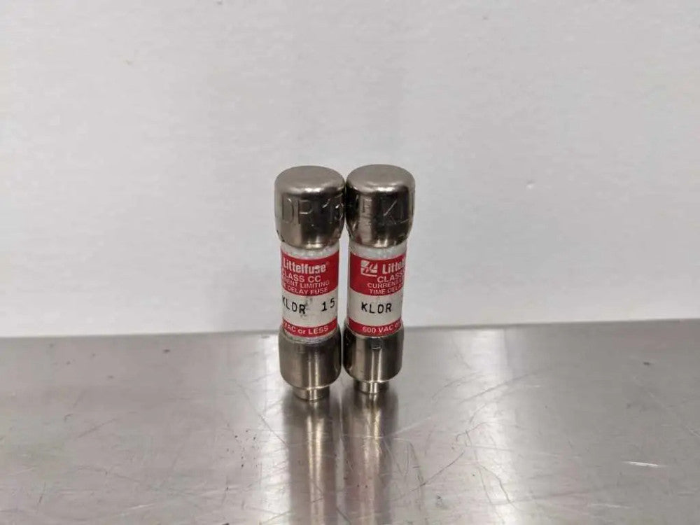 2 Pack Littelfuse KLDR 15A Current Limiting Time Delay Fuse 15 AMP 600VAC Class