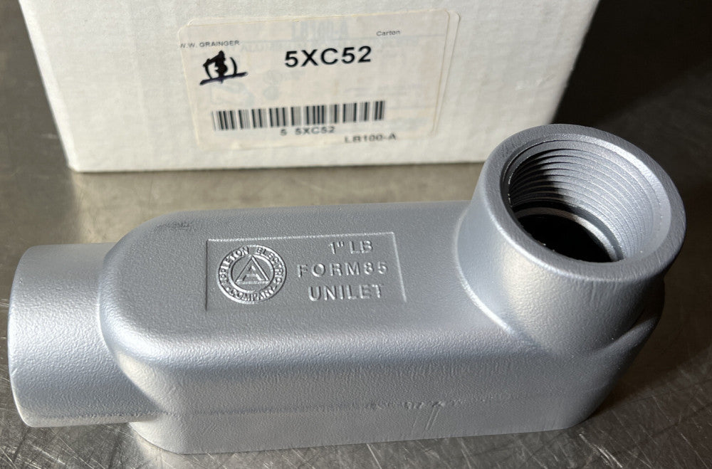 1pc. Appleton LB100-A Form 85 Aluminum Conduit Body, Nos Surplus