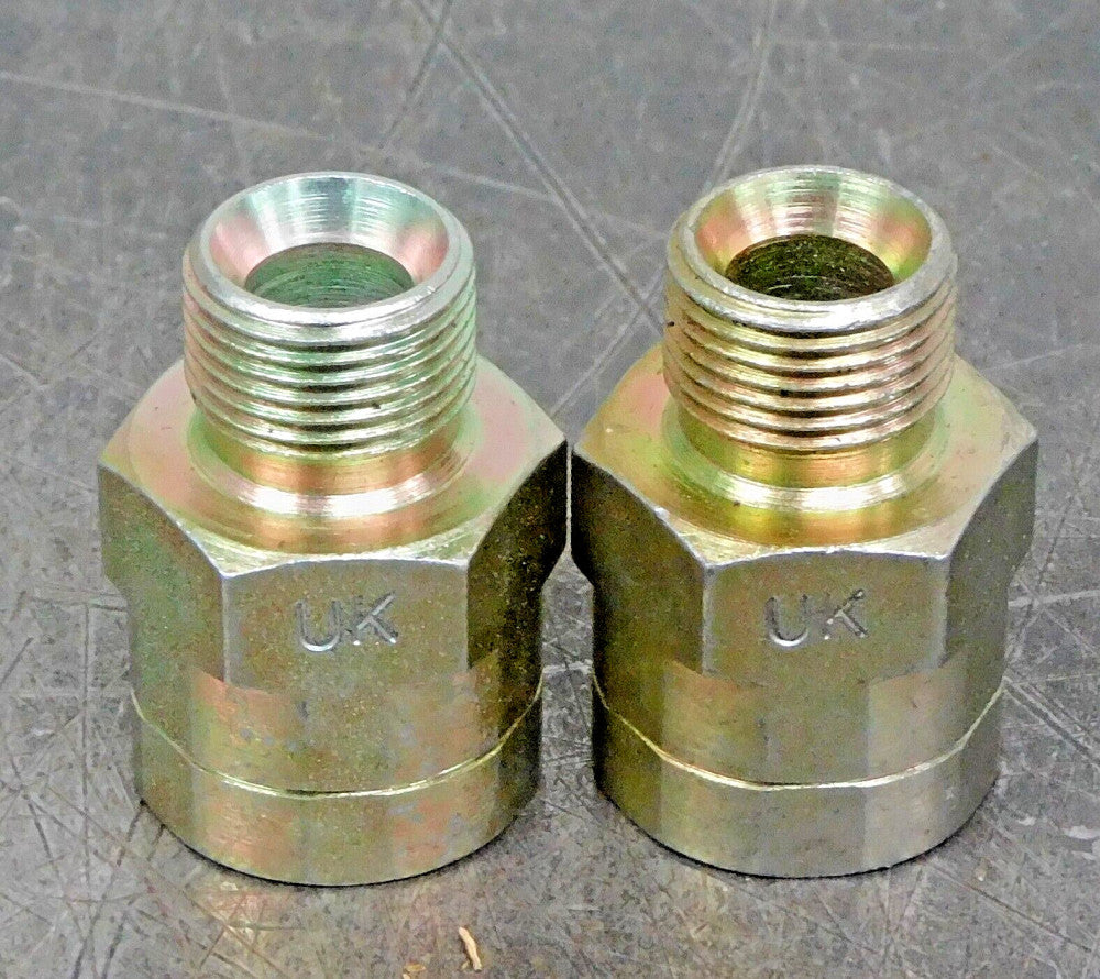 Brennan Male-Female Straight Conversion Adapter 3/8" NPT Lot of Two (2)