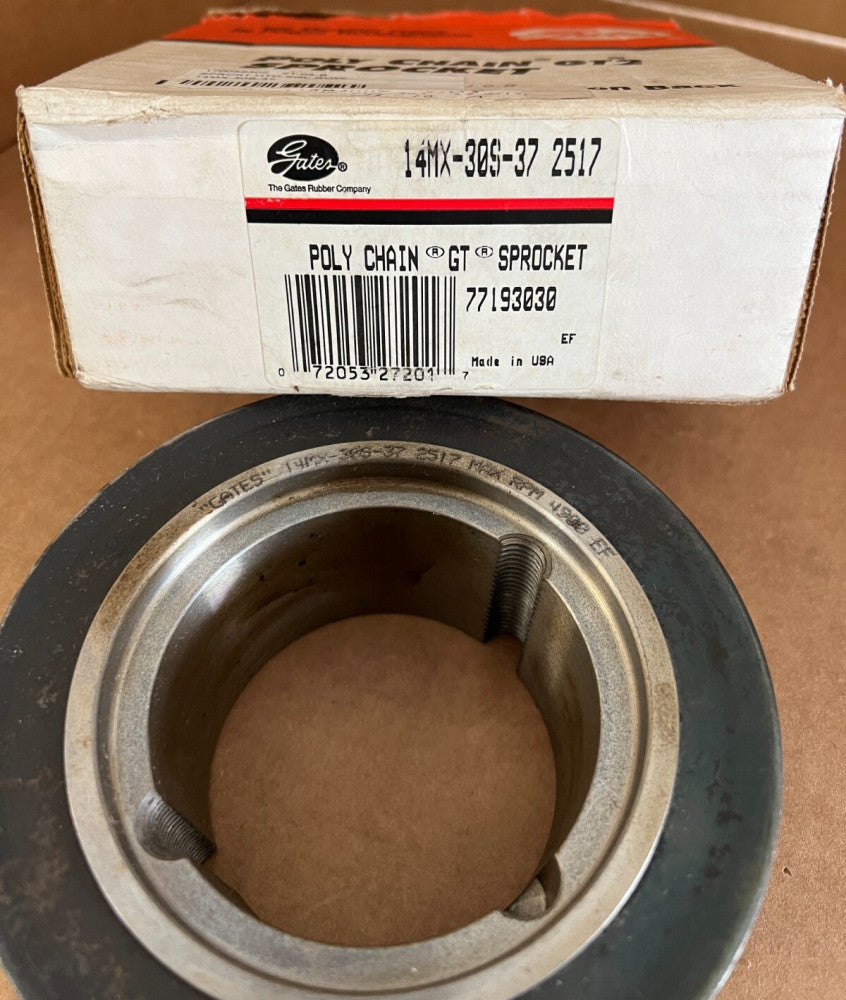 GATES, 14MX-30S-37 2517, POLY CHAIN GT2 SPROCKET, NEW! MAKE OFFER!