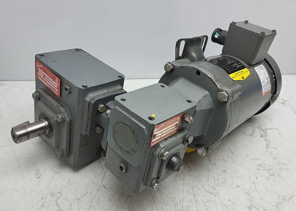 Baldor CM3542 3/4Hp Motor 3Ph Browning Gear Reducer 206Q56R60 60:1 133Q56R5A 5:1
