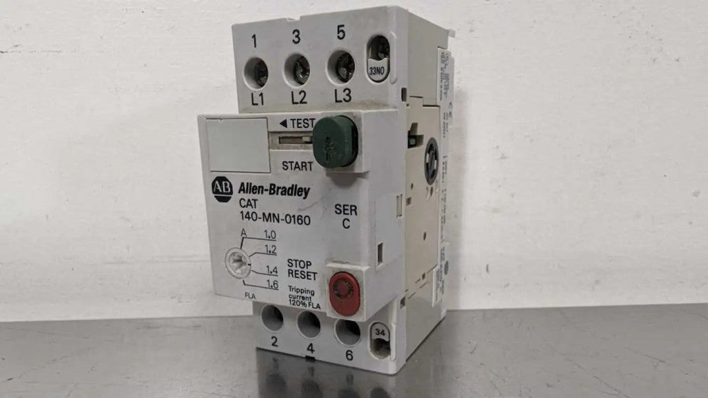 Allen-Bradley 140-MN-0160 140-A210 Manual Motor Starter Circuit Breaker Ser C 1.