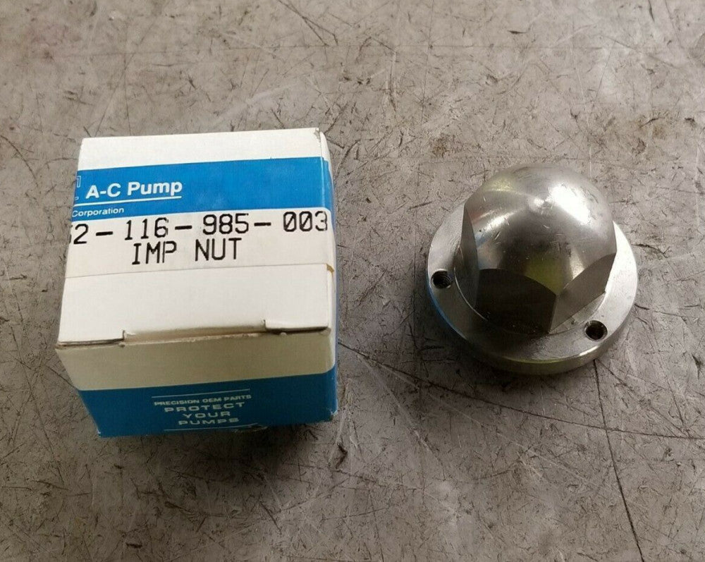 NEW ITT STAINLESS STEEL IMPELLER NUT 52-116-985-003