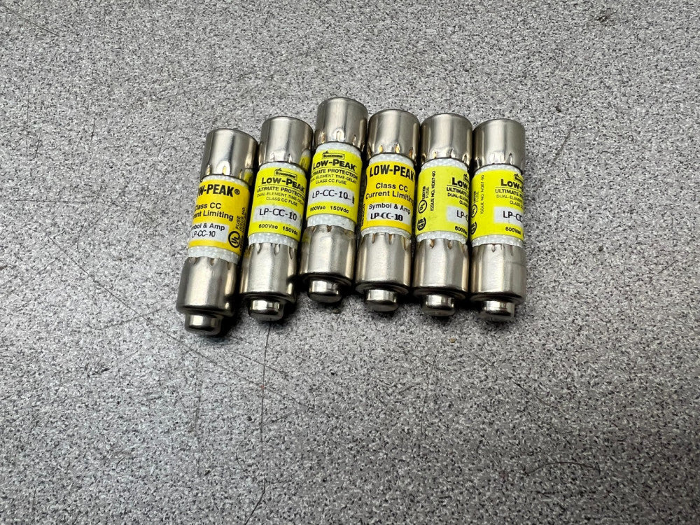 LOT OF 6 NEW NO BOX BUSSMAN FUSE LP-CC-10