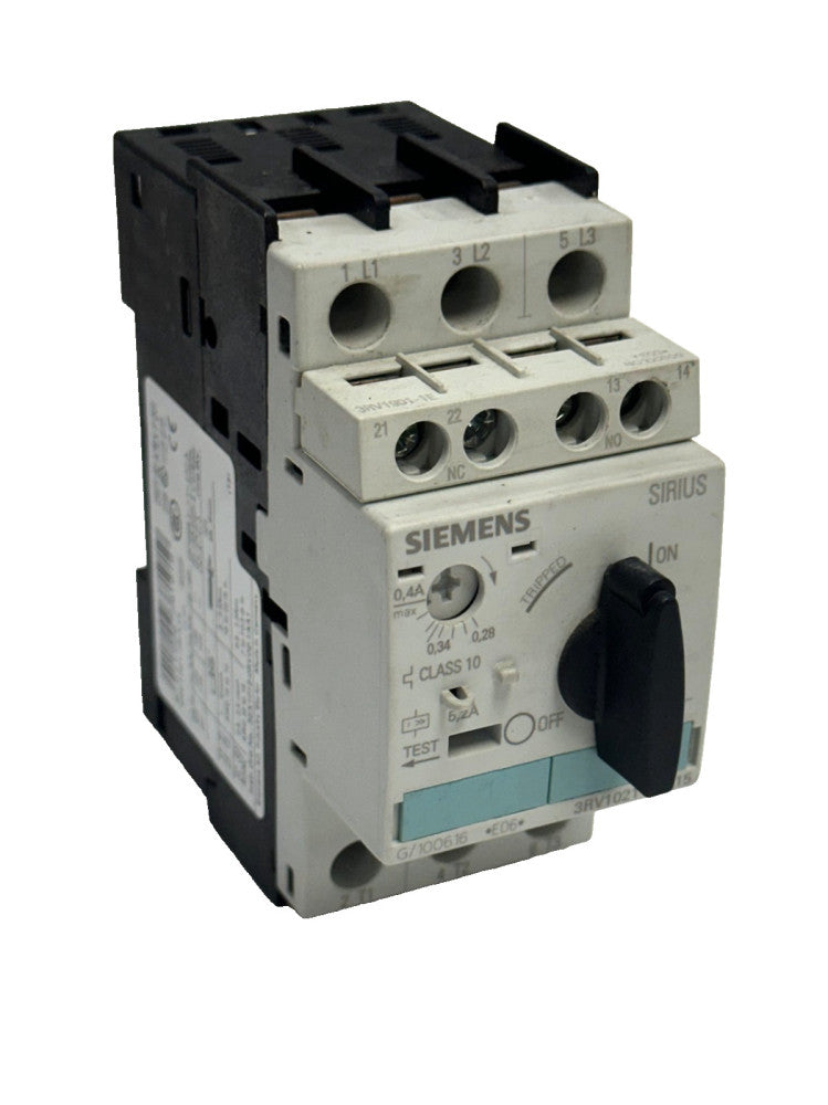 SIEMENS SIRIUS 3RV1021-0EA15 CIRCUIT BREAKER