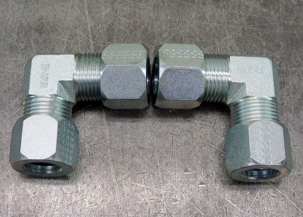 McMaster Carr Steel 90° Elbow Compression Tube Fitting 3/4" OD Lot of Two (2)