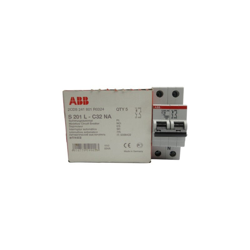 ABB 2CDS241801R0324 S201L-C32 230V 32A (PKG OF 5) NSMP