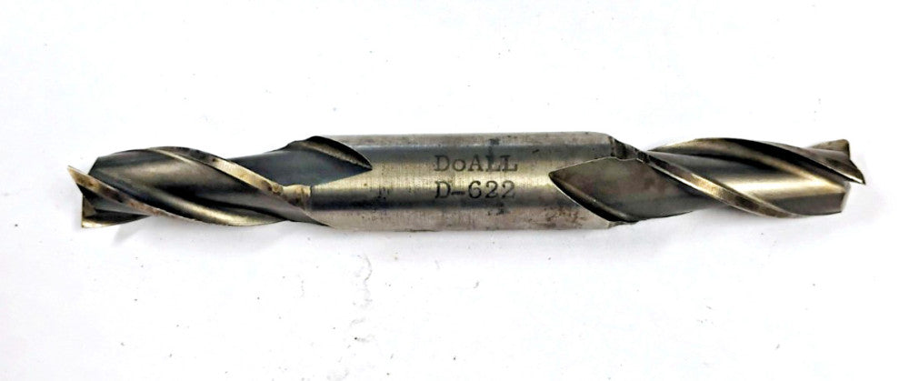 DOALL 9/16" DOUBLE ENDED MILL HS 1-3/8" LOC 4-15/16" OAL 5/8" SHANK DIA 3 FLT