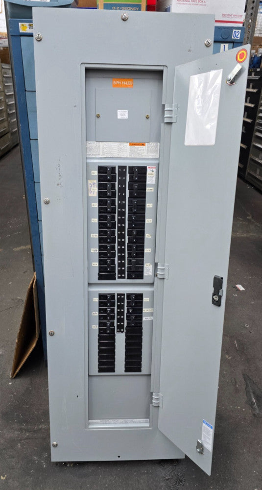 CUTLER HAMMER 225 AMP MAIN LUG PRL1a PANELBOARD 120/240 VAC 3PH/4W 54 SPACES