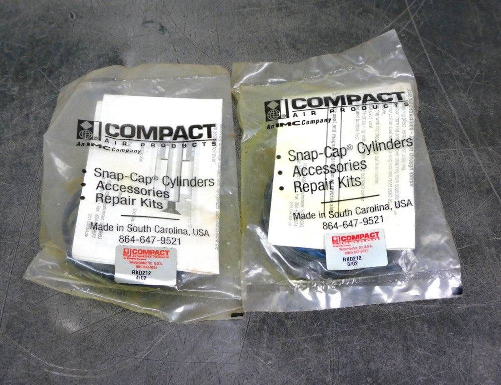 Lot of Two (2) Compact Air Products RKD212 Cylinder Repair Kits