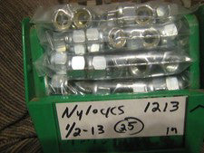 25 Pc Bag 1/2 - 13 Steel Nylon Insert Nylock Locking Nuts over a pound