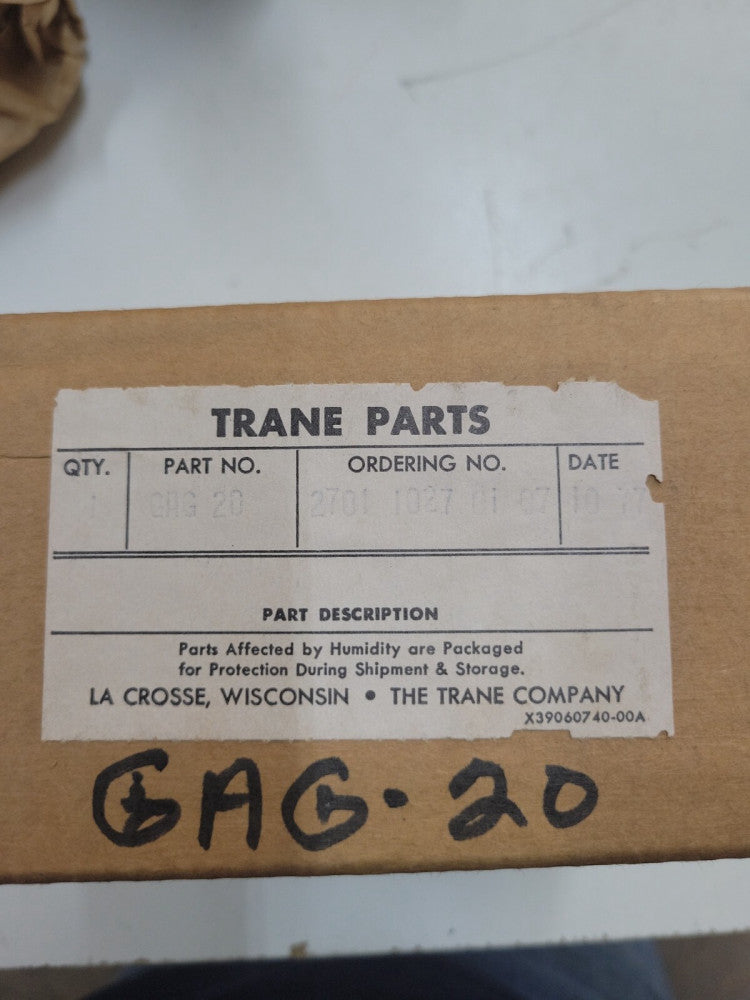 1- TRANE PARTS GAG 20 Oil Pressure Gauge NEW OLD STOCK