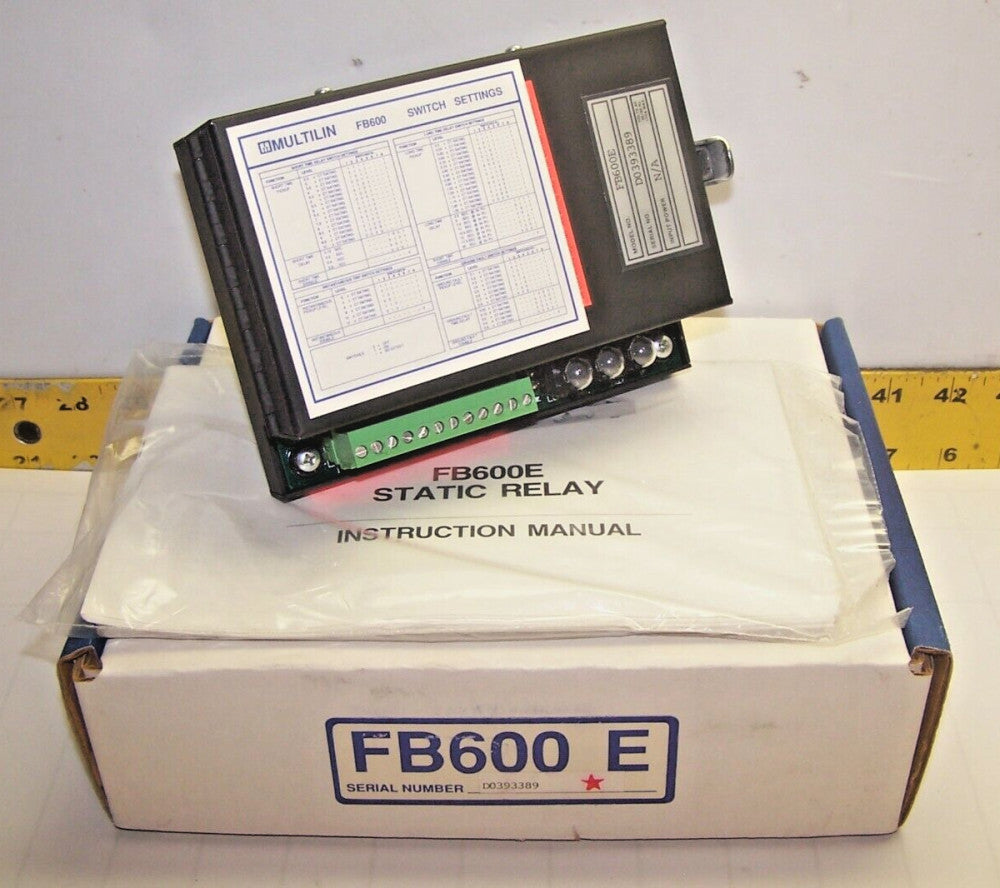 NEW MULTILIN STATIC TRIP RELAY SWITCH FB600 E