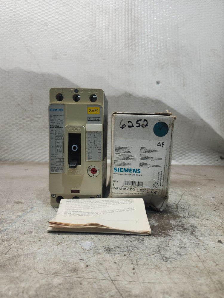 NEW IN BOX SIEMENS CIRCUIT BREAKER 3VF12 31-1DG11-0AA0
