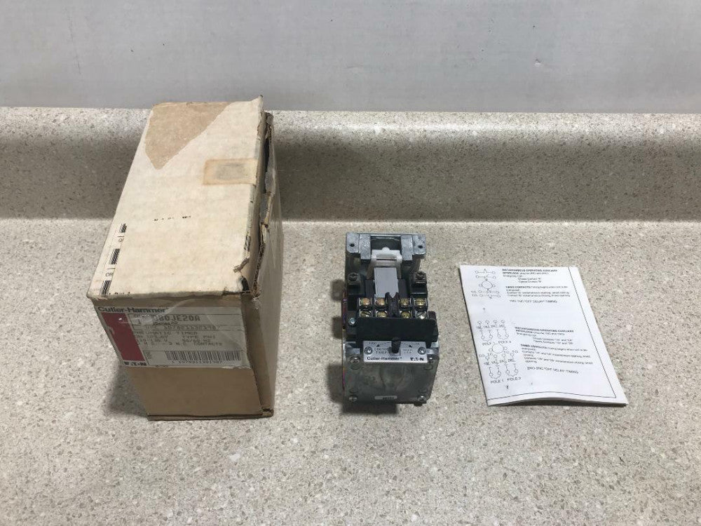 Eaton Cutler-Hammer D80JE20A Pneumatic Timer NEW
