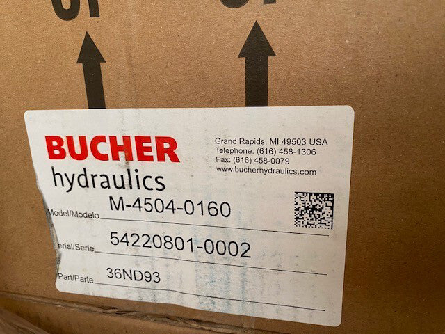 Bucher M-4504-0160 Power Unit, 1 Stage, 115/208-230Vac, 1500 Psi (NEW)