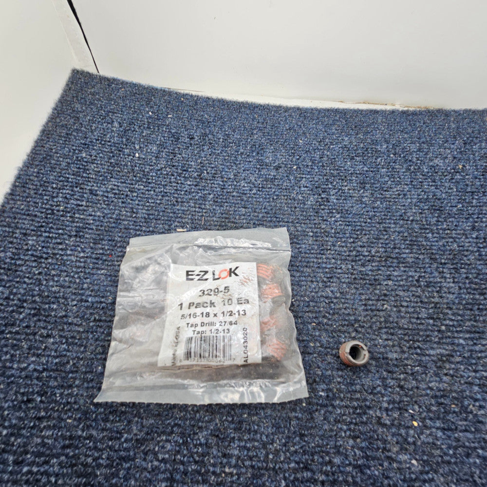 (10 PIECES) E-Z Lok 329-5 Carbon Steel Thread Insert 5/16-18 x 1/2-13